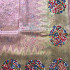 Pure Kora Tissue Saree with Petit Point Embroidery
