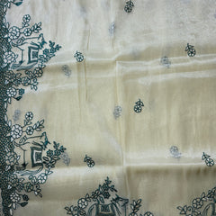 Glass Tissue Saree with Pichwai Cutwork