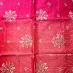 Kota Silk Saree with Scallop Border and Thread Embroidery