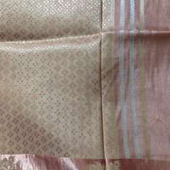 Raw Mango Saree with Contrast Blouse