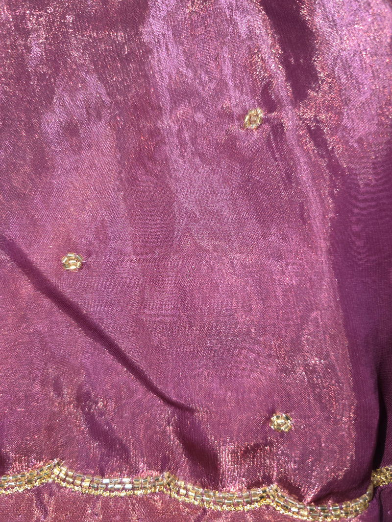 Premium Crepe Saree wuth Digital Print and Cutdana work