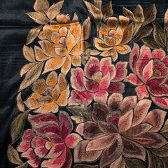 Pure Tissue Saree with allover Applique work