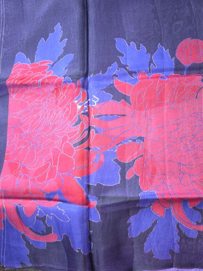 Pure Organza and Satin Fusion Saree