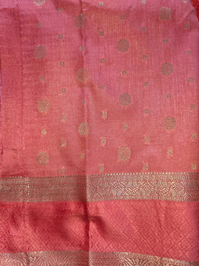 Premium Semi Mysore Crepe Saree with Thread Weaving and Rich Pallu