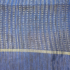 Pure Tussar Silk Saree with Zari Weaving and Embroidery