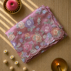 Organza Tissue Saree with Pretty Florals