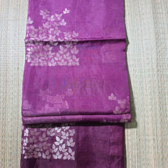 Ombre Shaded Paper Silk Saree with woven motifs