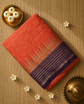 Premium Semi Mysore Crepe with Vintage Temple Border and Rich Pallu