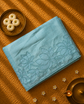 Soft Tussar Silk Saree with Applique work in organza