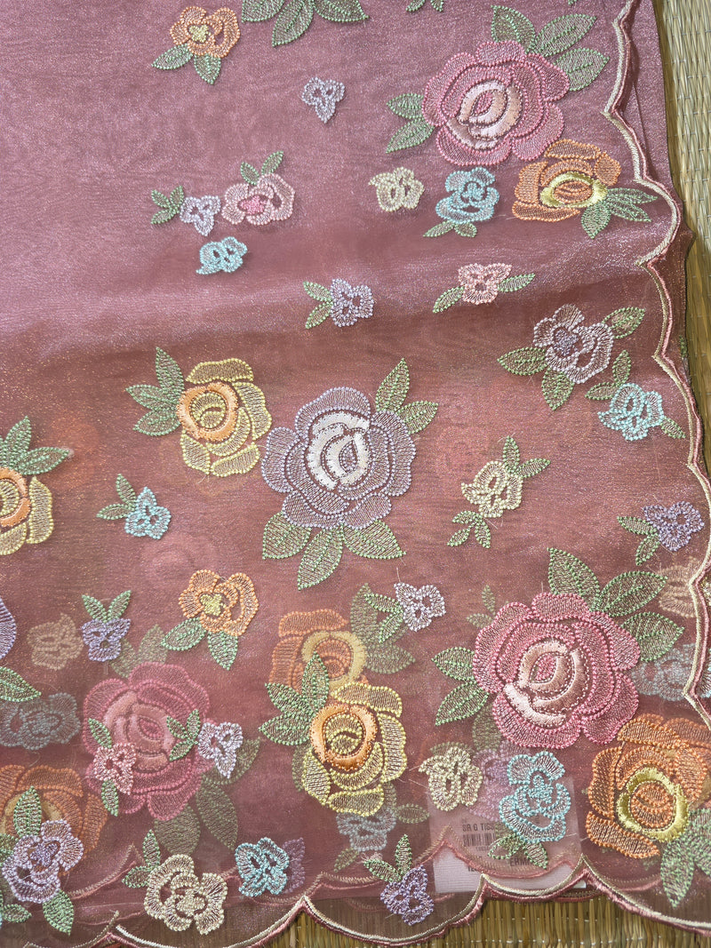 Organza Tissue Saree with Pretty Florals