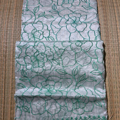 Ivory Pure Chanderi with all over Thread work