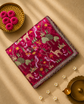 Pure Raw Silk Saree with all over Embroidery