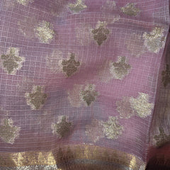 Pure Kota Doria Saree with Jaal Weaving