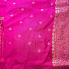 Premium Semi Mysore Crepe with Woven Meena Butis and Rich Pallu