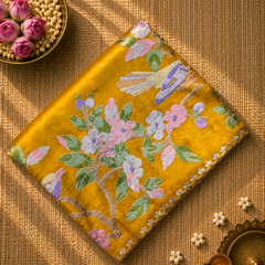 Pure TIssue Saree with Embroidery