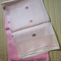 Pure Organza Handloom Dual Shaded Saree