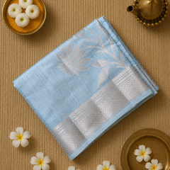 Tussar Saree with Jaal Weaving and Rich Pallu