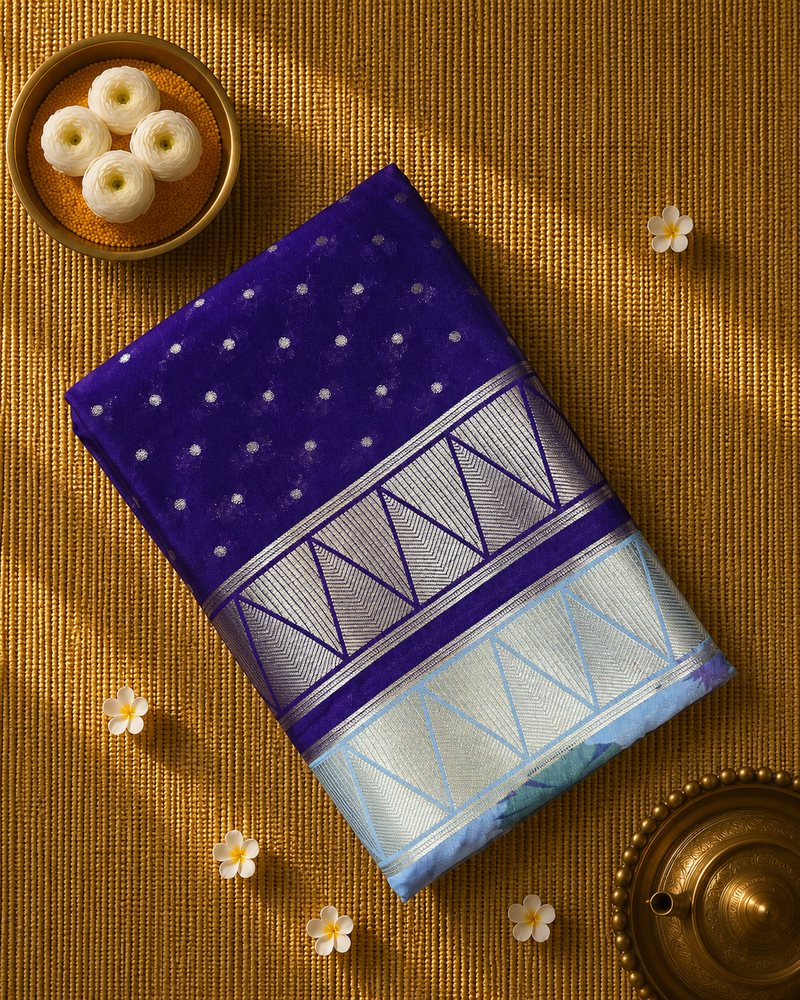 Premium Printed Semi Mysore Crepe Saree