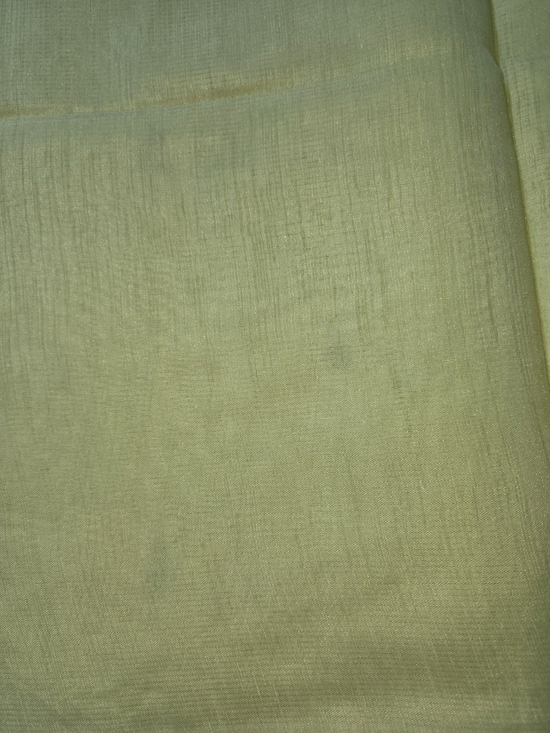 Pure Linen Saree with Beautiful Applique Work