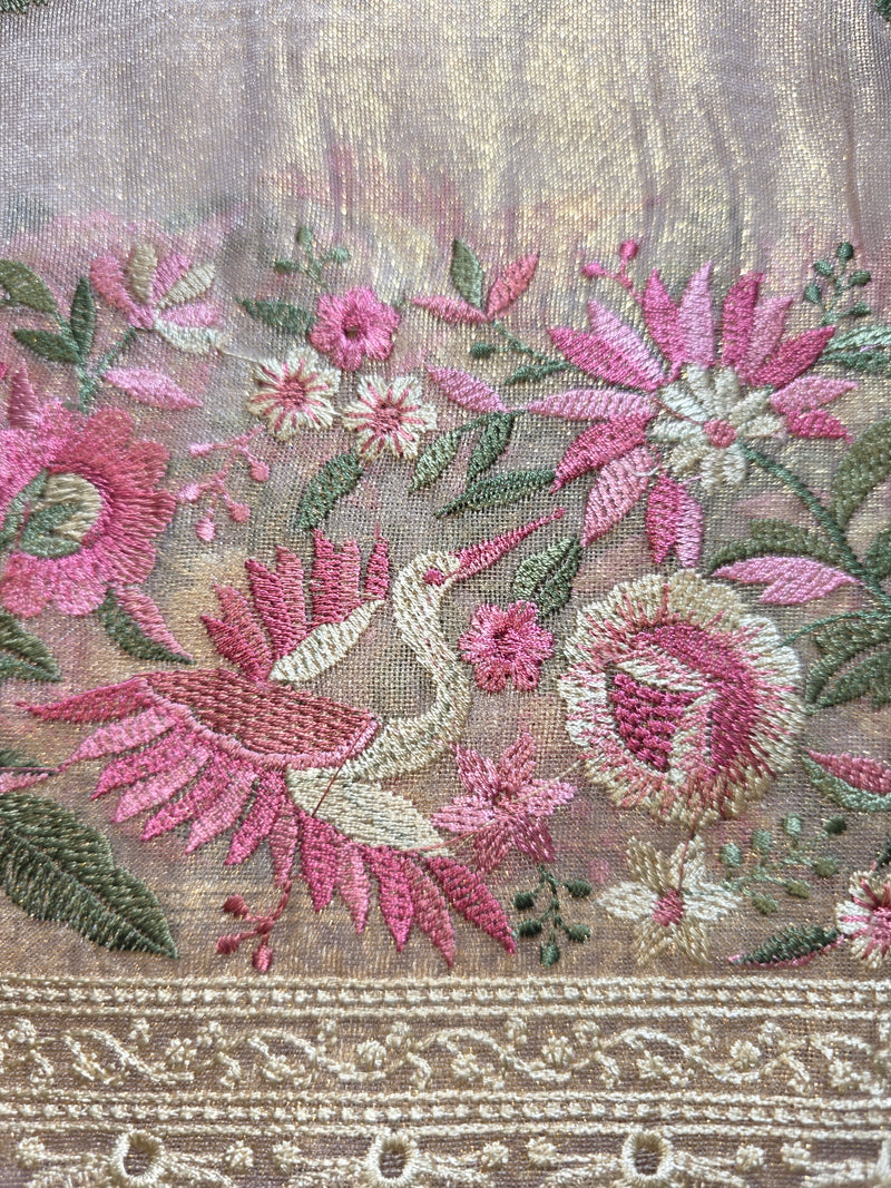 Tissue Saree with Florals
