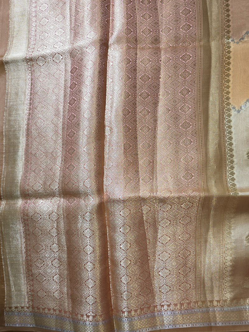Pure Elegant Kora Silk Saree with Rangkat Weaving