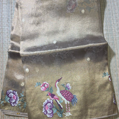 Pure Kore Tissue Saree with Petit Point Embroidery