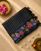 Tussar Silk Saree with Embroidery and Zari Stripes