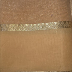 Linen Tissue Saree with Mirror work