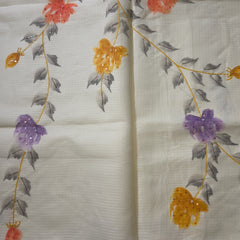 Cotton Kota Saree with Digital Print and Embroidery