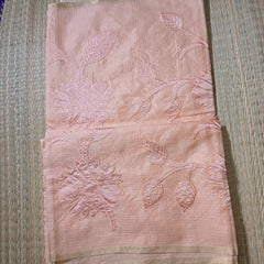 Kota Tissue Saree with Applique Work