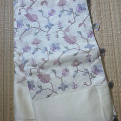 Tussar Saree with Intricate Embroidery