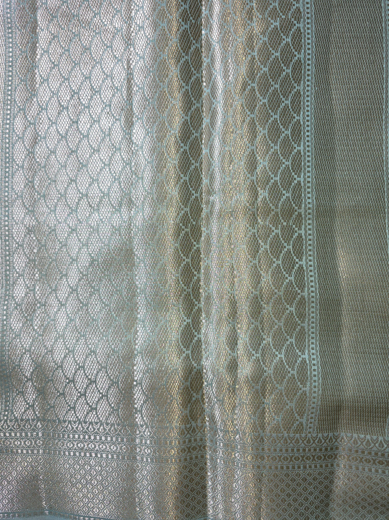 Tussar Saree with Jaal Weaving and Rich Pallu