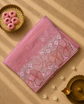 Crush Tissue Saree with Thread and Mirror Work
