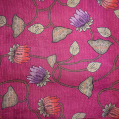 Shaded Kota Silk Saree with Mirror Work and Kalamkar Blouse
