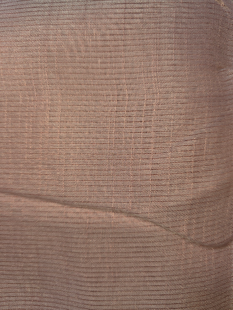 Linen Tissue Saree with Embroidery and Mirror work