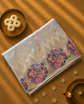 Pure Kora Tissue Saree with Petit Point Embroidery