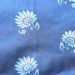 Kalamkari Printed Silk Kota Saree with Aari Work