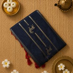 Soft Viscose Jute Saree with Rich Pallu
