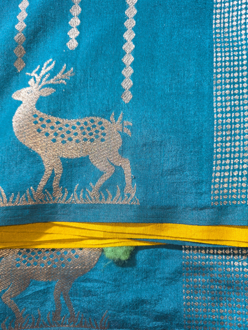 Soft Viscose Jute Saree with Rich Pallu