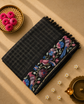 Tussar Silk Saree with Embroidery and Zari Checks