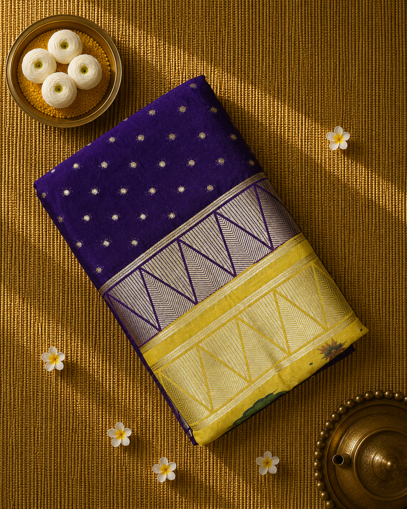 Premium Printed Semi Mysore Crepe Saree