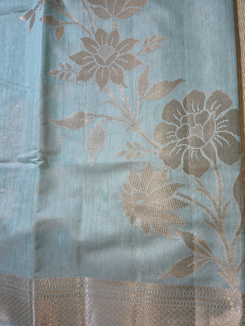 Tussar Saree with Jaal Weaving and Rich Pallu