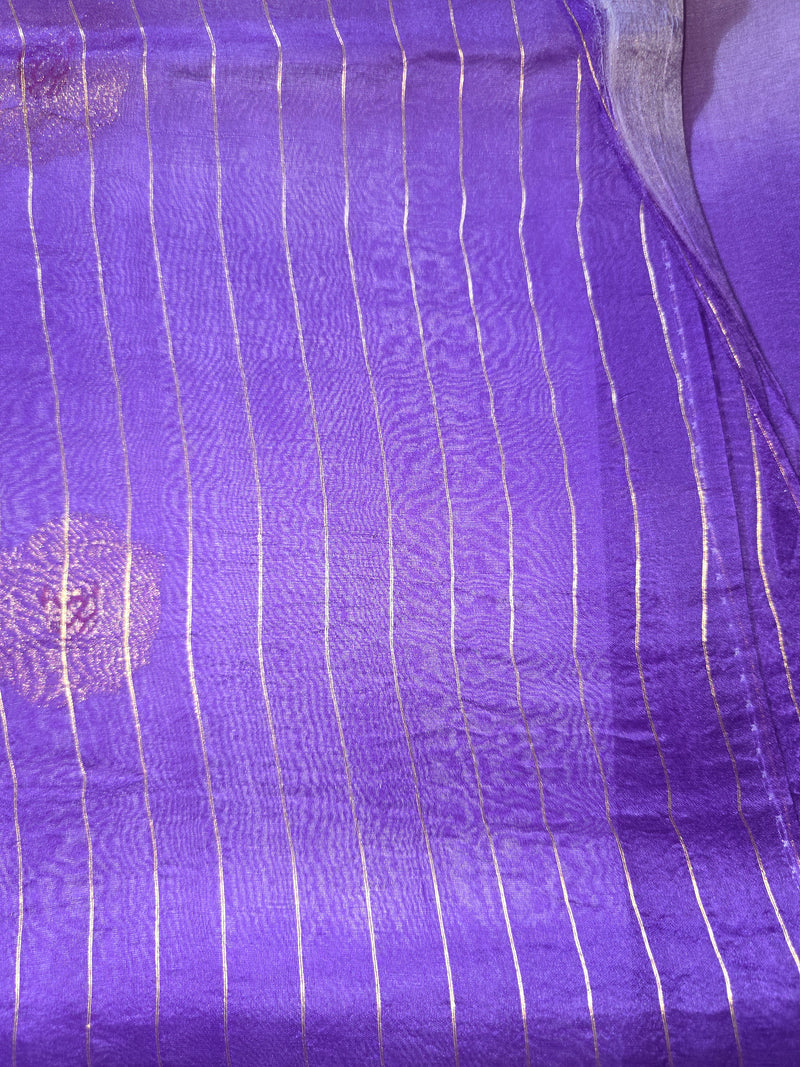 Pure Organza Shaded Handloom Saree