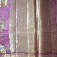 Pure Kota Doria Saree with Allover Meena Butis