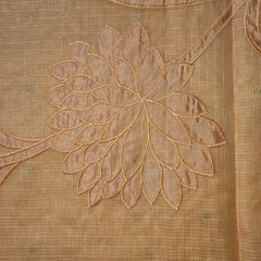 Kota Tissue Saree with Applique Work