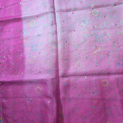 Ombre Shaded Kota Silk Saree with Kalamkari Blouse