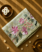 Crush Tissue Saree with Floral Embroidery