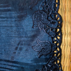 Pure Raw Silk Saree with Embroidery