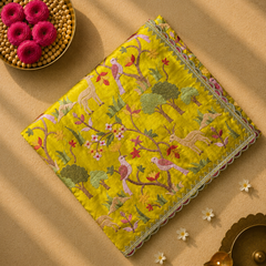 Pure Raw Silk Saree with all over Embroidery