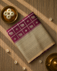Premium Semi Mysore Crepe with Elephant motifs ,Rich Pallu and Ganga Jamuna Border